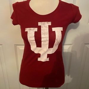 Victoria’s Secret Red IU Indiana university T shirt size XS brand New